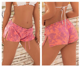 Mapale 7925 Texture Strand Shorts Cover Up Farbe Pink Print